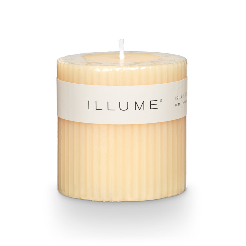 Beautifully Done Pillar Candle, Isla Lily, Small