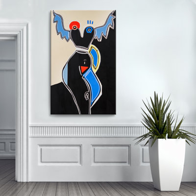 One of a Kind Art 'Pieces Of Me' by Alejandra Linares - Wrapped Canvas Painting