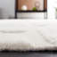 Tapis ivoire / beige en laine et coton tissé à plat à la main Brogun-834805870