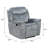 Delaware Silver Grey Tufted Recliner