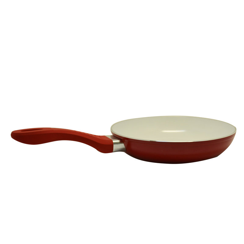 Ceramic Non-Stick Frying Pan, Red, 28.5 cm Diameter