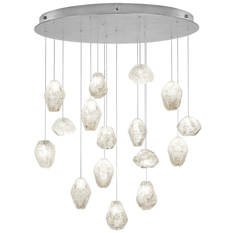 Natural Inspirations 16 - Light Pendant, Silver, 4.75" H x 32" W x 32" D