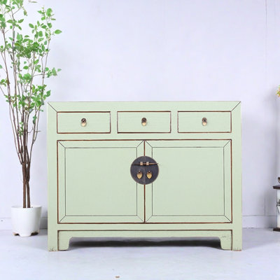 Poplar  Wood Console Cabinet