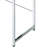 White And Writing Desk With Sled Base For Modern Workspace - & Stylish Sleek Office Elegant-572846874