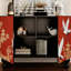 Armoire de rangement en bois massif de style chinois