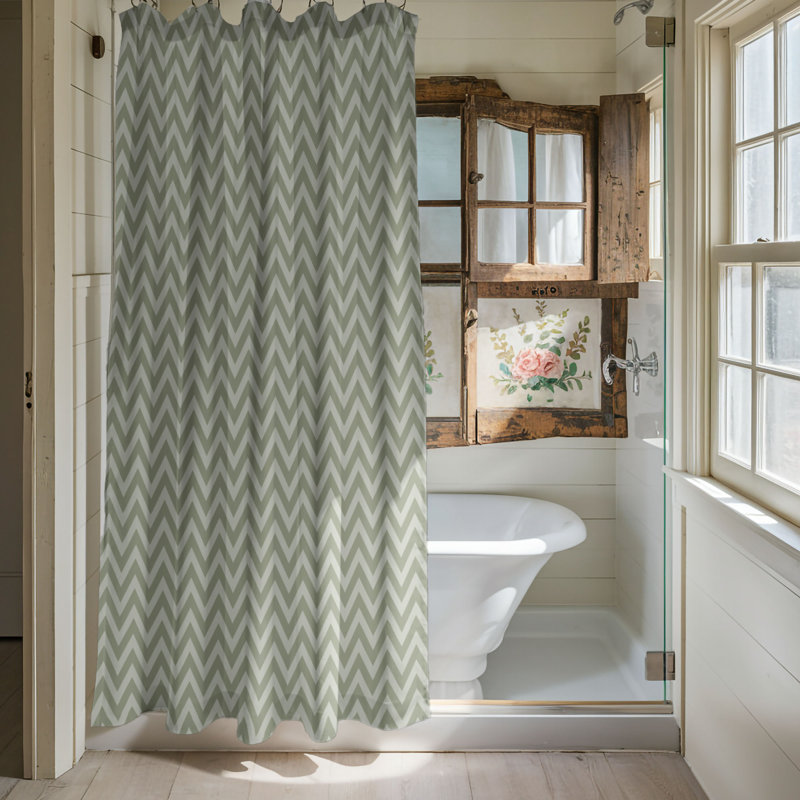 Rideau de douche Comfy Christmas - Premium, H 74 po x l 71 po, Olive