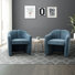 Fauteuil demi-tonneau en polyester 28 po Acke (ensemble de 2)