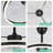 Jucel 24" Modern Smart Reversible Ceiling Fan with Light and APP Control, 6-Speed Dimmable LED Fan Lights-1747394826