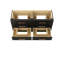 Rift White Oak Double Drawer Bath Vanity-1245886829-1245886844-1246454350