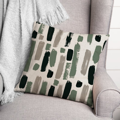 Paint Strokes Outdoor Square Pillow Cover & Insert