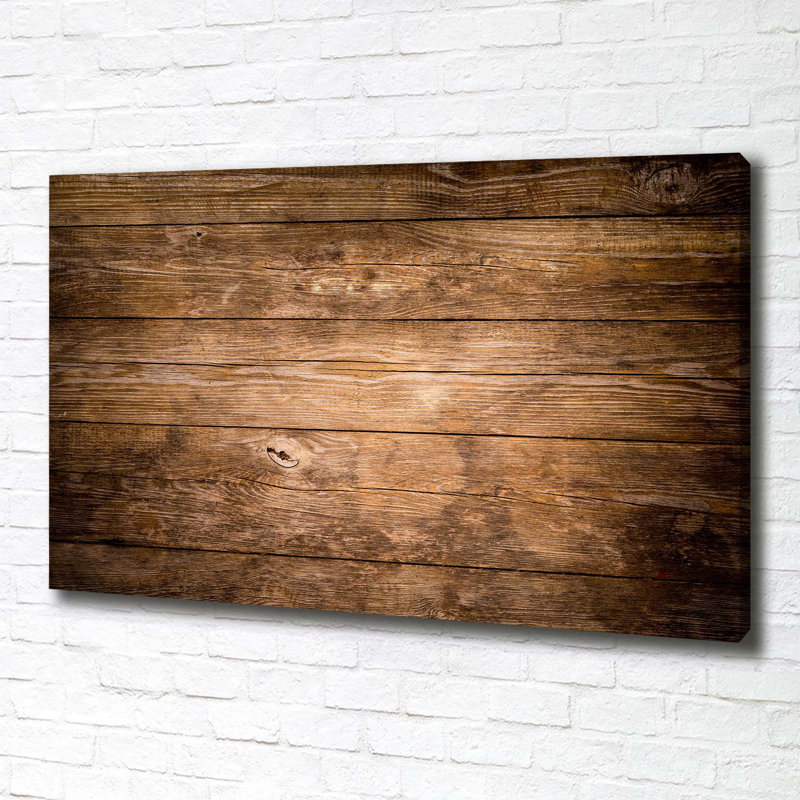 Wooden Background - Wrapped Canvas Print