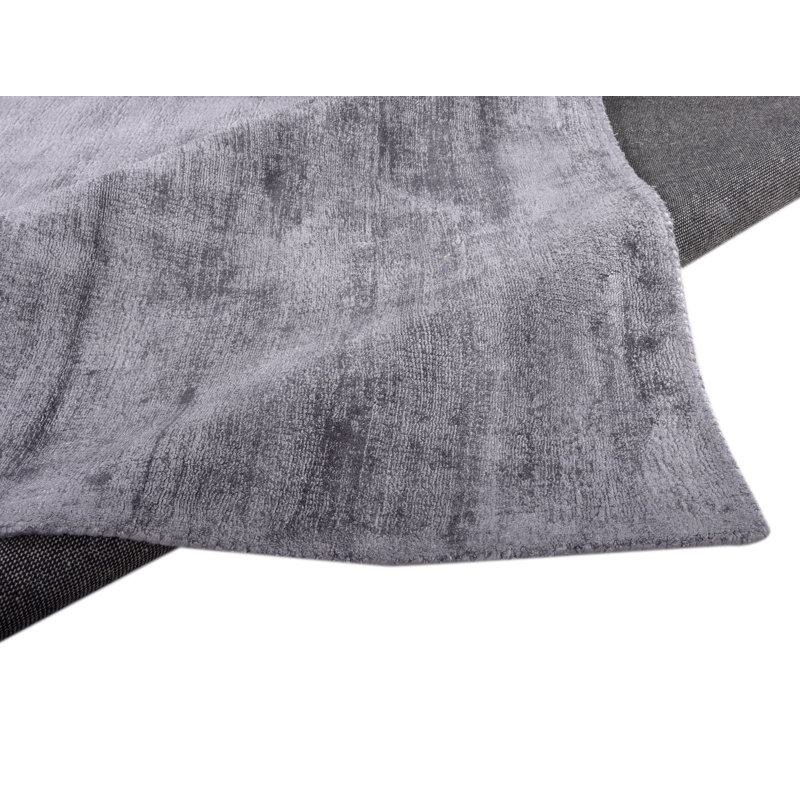 Shine Hand Loomed Anthracite Indoor Rug, Runner 65 x 135cm