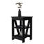 Table en bois noir à 2 tablettes - Un ajout élégant et pratique à votre espace de vie avec 2 tablettes idéales pour les espaces
