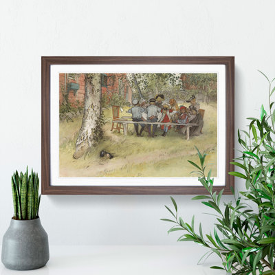 Breakfast Under the Big Birch Tree by Carl Larsson - Picture Frame Painting