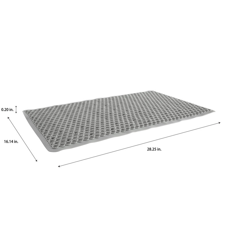 Tapis pour salle de bain Jorun, Gris