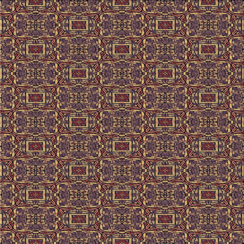 Tapis mauve Power Loom, Carré 6 pi