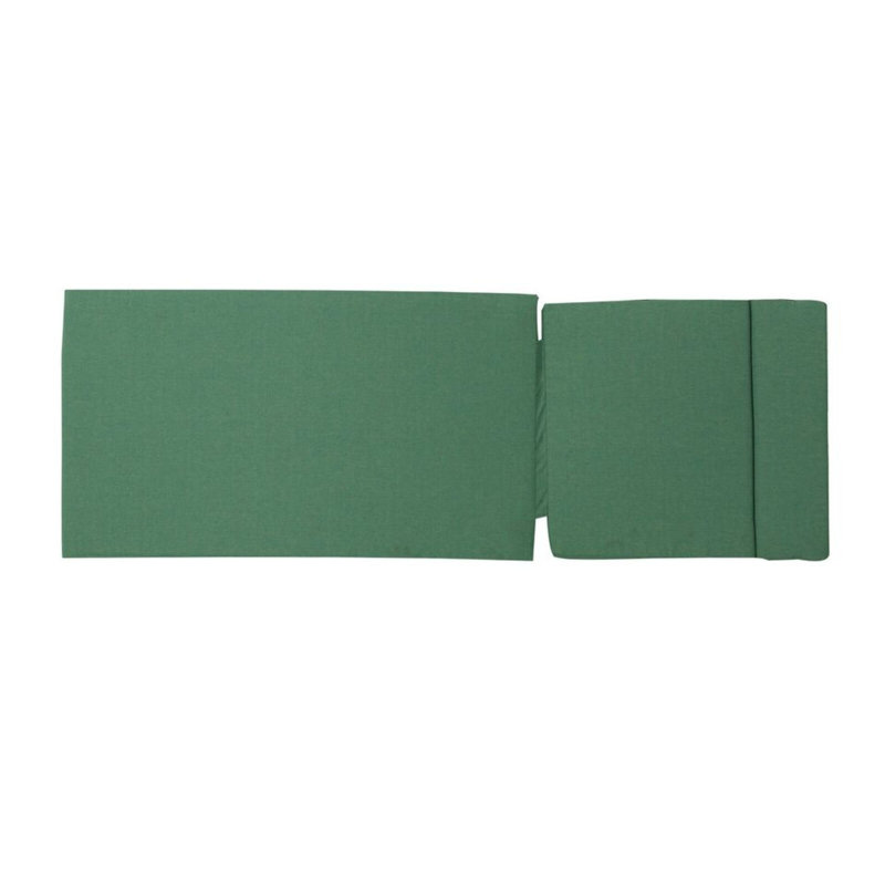  Coussin de chaise longue d'extérieur avec attaches Salem, résistant à l'eau, motif vert jungle, Vert jungle