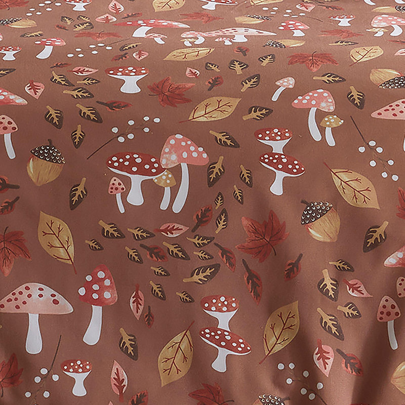 52% Polyester (Recycled), 48% Cotton Floral Duvet Cover Set with Pillowcases, Single Duvet Cover + 1 Standard Pillowcase