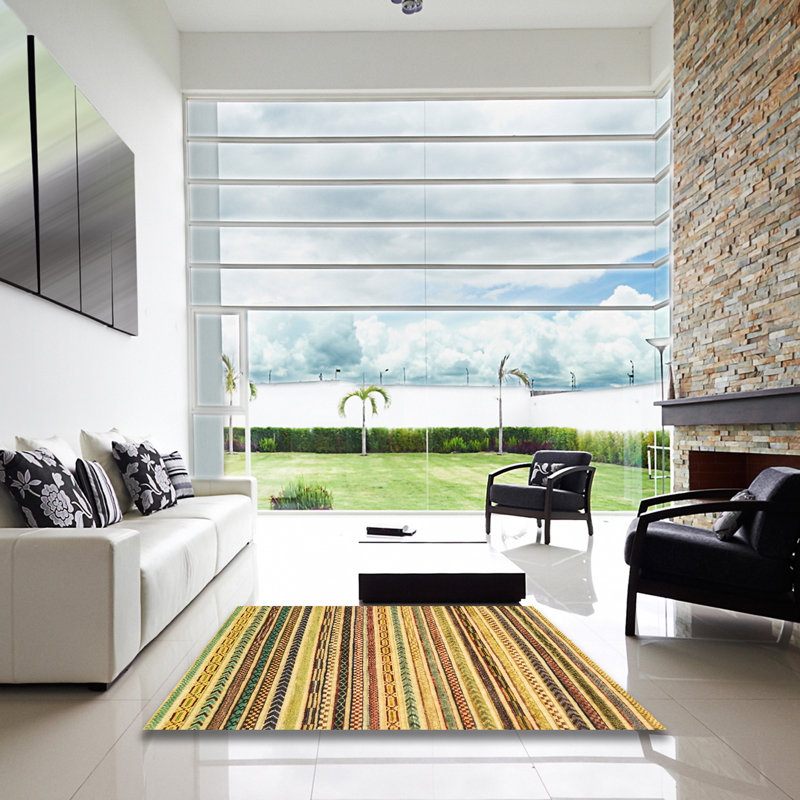 Abstract Indoor Rug, Square 4'