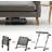 Compact Folding End Table With Built-In Cup Holder, Space-Saving Sofa Side Table For Living Room & Bedroom, Lightweight And Portable Design For Small Spaces
