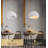 Jimyah 1- Light White Polyesters Unique/Statement Modern Pendant-582369687