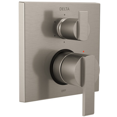 Ara Angular Modern Monitor 14 Series Pressure Balance Valve Trim