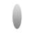 63" x 24" Modern Oval Full Length Wall Mirror, Shatterproof Copper-Free Silver Glass for Bedroom & Salon