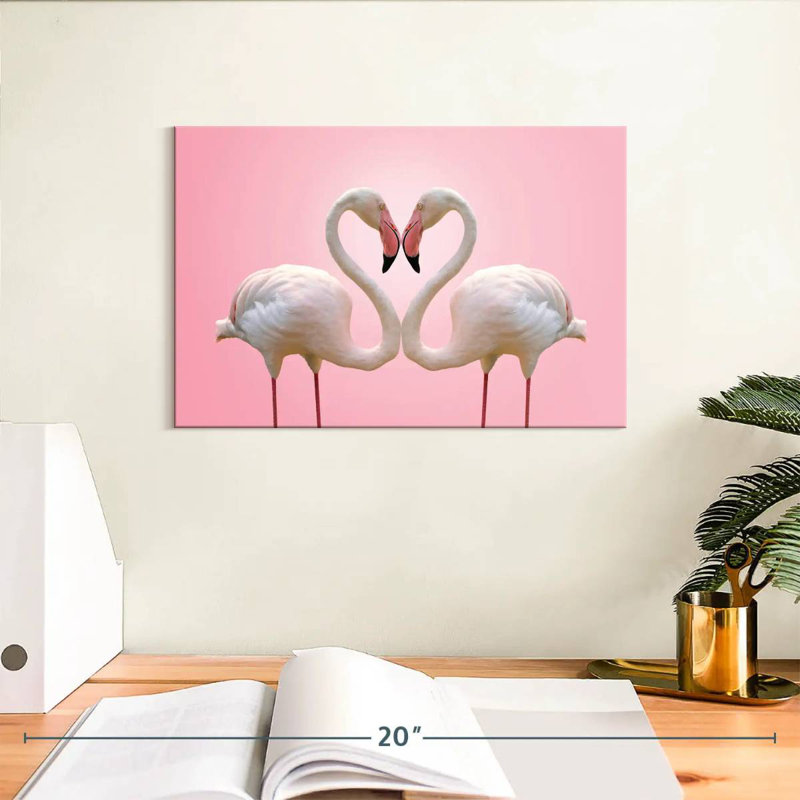Brampt Flamingo Affection, H 8 po x l 12 po