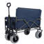 Chariot pliant 3 en 1 avec banquette et plateau de table rabattable à l'arrière - capacité de 500 lb, pneus de plage 9 po x 4 po pour le camping-120565826