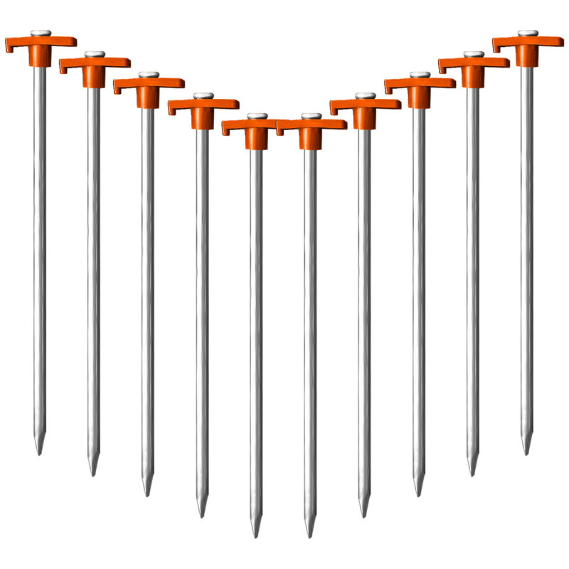 Accessoire de tente de camping familial en métal galvanisé Amaira, Orange