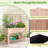 Jovonne Wood Raised Garden Bed with Trellis
