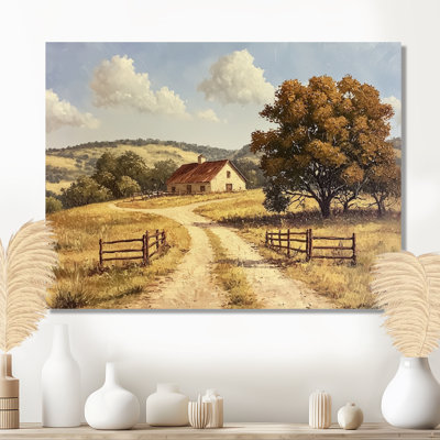Texas Ranch Horizon II - paysages, impression murale sur métal, Texas