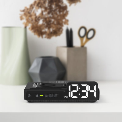 Mini-réveil à DEL sans fil 15 W La Crosse Technology