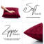 Luxurious Plain Velvet Cushion Covers (Set Of 2)-490774934
