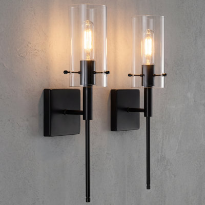 Iron Dimmable Wall Sconce Set