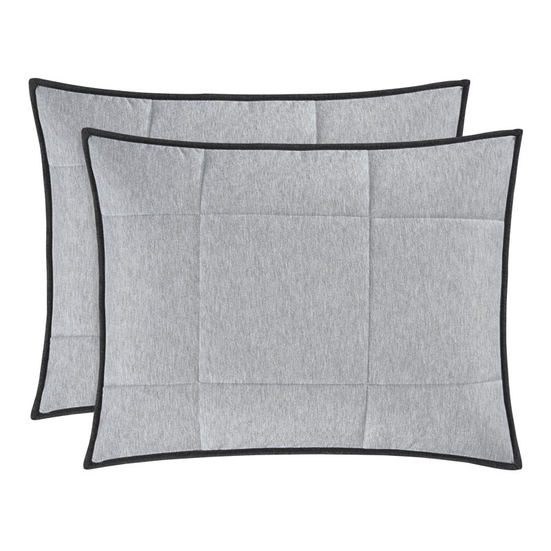 Patton Quilt Set, Cal.King Quilt + 2 King Shams, Gray