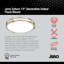 Plafonnier encastré encastré 13 po Saturn Nickel brossé-1020826944