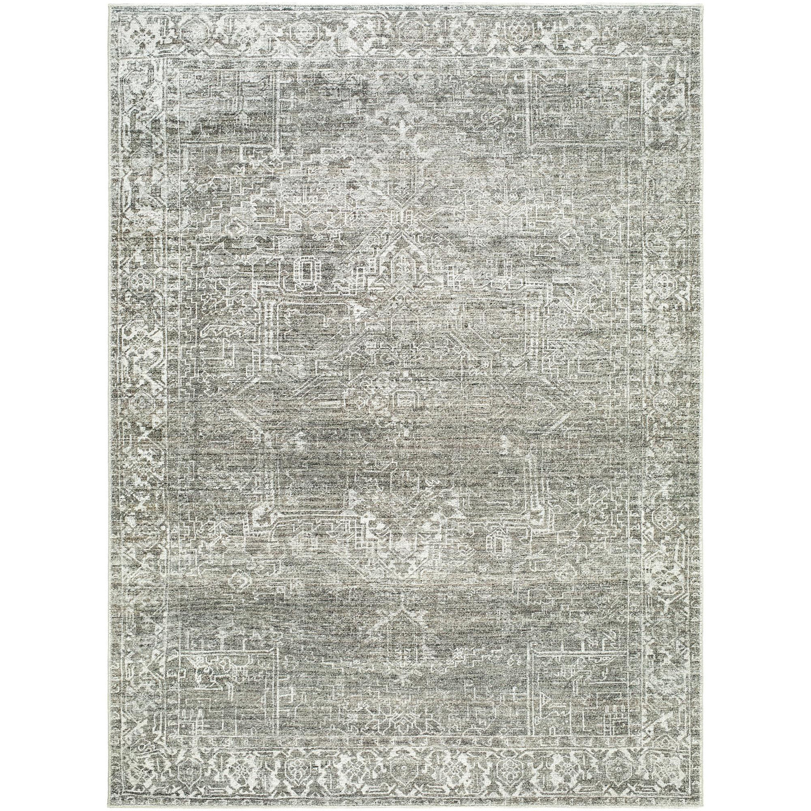 Galey Alix x Livabliss Collins Avenue VI Indoor Machine Woven Area Rug, Rectangle 2'1" x 3'9", Sage