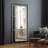 "Antique Champagne Rectangular Beveled Mirror" Featuring a Iron Pipe Frame