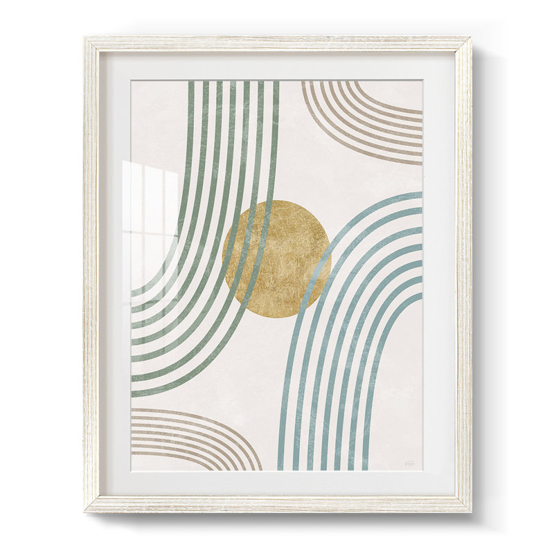 Modern Flow -Framed Print, 19.5" H x 16.5" W, White