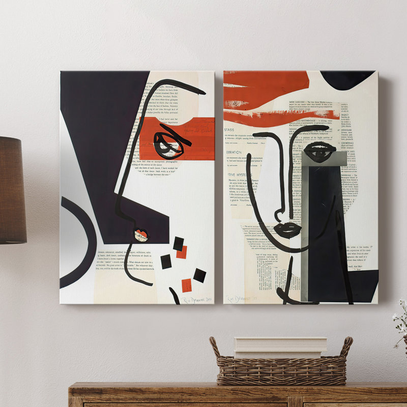Faces of A Century V-Premium Gallery Wrapped Canvas -Ready to Hang, 48" H x 64" W