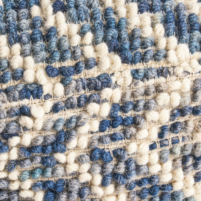 Pouf en laine et coton - naturel 16 x 16 x 16, capacité de 200 lb, entièrement assemblé, nettoyer les taches seulement, rembourré de perles et pouf cubique, propre, perlé