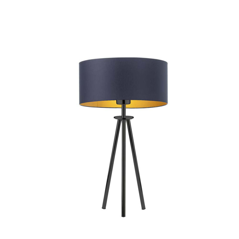 Senger Metal Tripod Lamp, Navy, Black