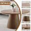 Table de salle à manger ronde en bois Modern Fashion, table de réunion familiale multifonctionnelle peu encombrante