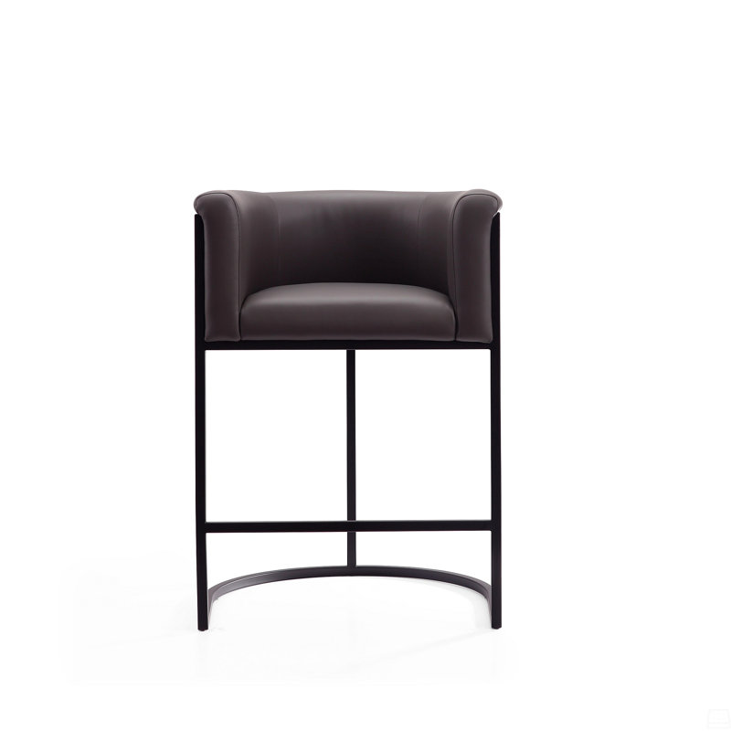 Tabouret de comptoir en métal, Gris