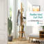 Bamboo Wood Coat Freestanding with Umbrella Holder-791316206