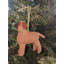 Hand Knit Alpaca Christmas Ornament Bullmastiff Dog Hanging figurine