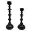 Ensemble de 2 grands et petits chandeliers en métal 17 po H-830545358