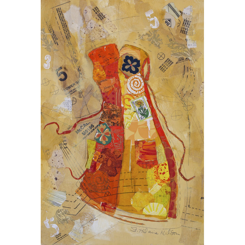 Dress Whimsy II by Elizabeth St. Hilaire - Graphic Art, 122 cm H x 81 cm W, Black Floater Framed