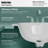 Karran Valera 20" Circular Top Mount Vitreous China Bathroom Sink in White